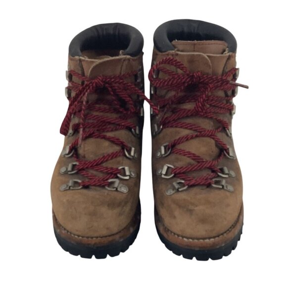 Vintage Vasque Mens Brown Leather Mountaineering Boots Hike Climb US Size 5 - Picture 3 of 12